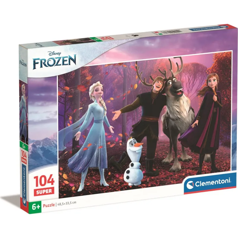 Clementoni Puzzle Ľadové kráľovstvo 104 dielikov