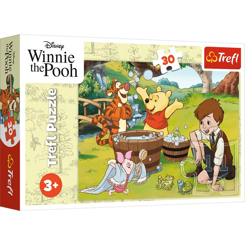 Puzzle pre deti Trefl 30 dielikov Deň s Mackom Pú