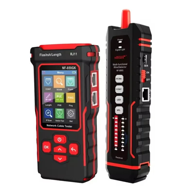 W-Star Tester kabelů RJ45 WSNF-859GK, VFL, RJ45/RJ11, POE, PING, IP Scan, délka UTP WSNF-859GK