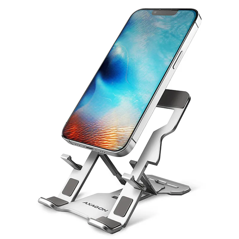 AXAGON STND-M, hliníkový stojan pro telefony a tablety 4" - 10.5", 5 nastavitelných úhlů STND-M