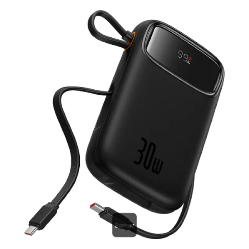 NONAME Baseus Powerbanka Qpow2 20000mAh 30W s USB-C kabelem černá 6932172667764