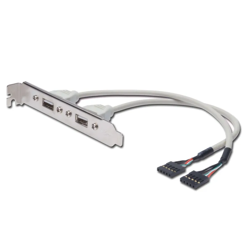 PremiumCord USB vývod z MB na záslepku, 2x USB-A kuzas