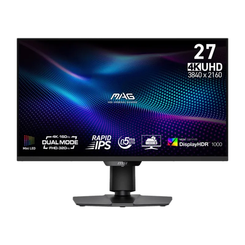 MSI MAG/274UPDF E16M/27"/IPS/4K UHD/160Hz/0,5ms/Černá/3R MAG 274UPDF E16M