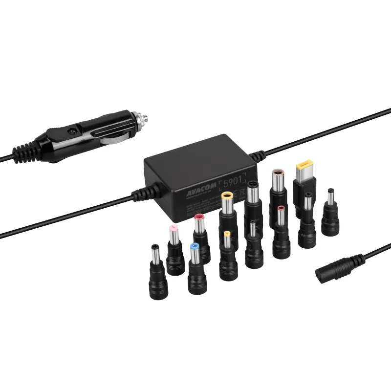 AVACOM QuickTIP-CAR 65W - univerzální autoadaptér pro notebooky + 13 konektorů ADDC-UNV-A65W