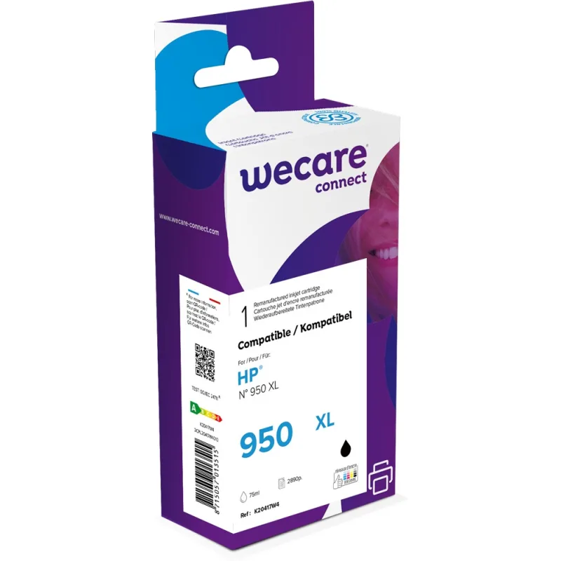 WECARE ARMOR ink kompatibilní s HP OJ 8100/8600, CN045AE, 75ml, černá/black K20417W4
