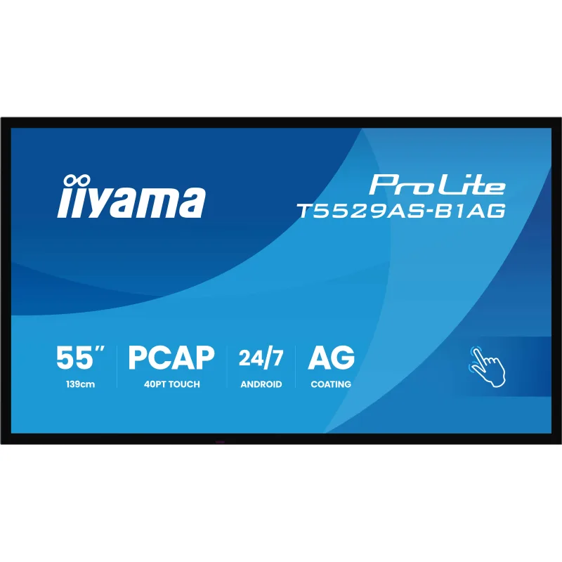 55" iiyama T5529AS-B1AG: IPS, 4K UHD,Android,24/7 T5529AS-B1AG