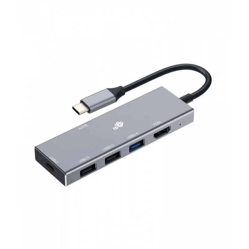 TB TOUCH TB USB-C 7v1 adapter USB 3.0, 2xUSB 2.0, HDMI, PD, SD/TF AKTBXVA2U2HSDAG