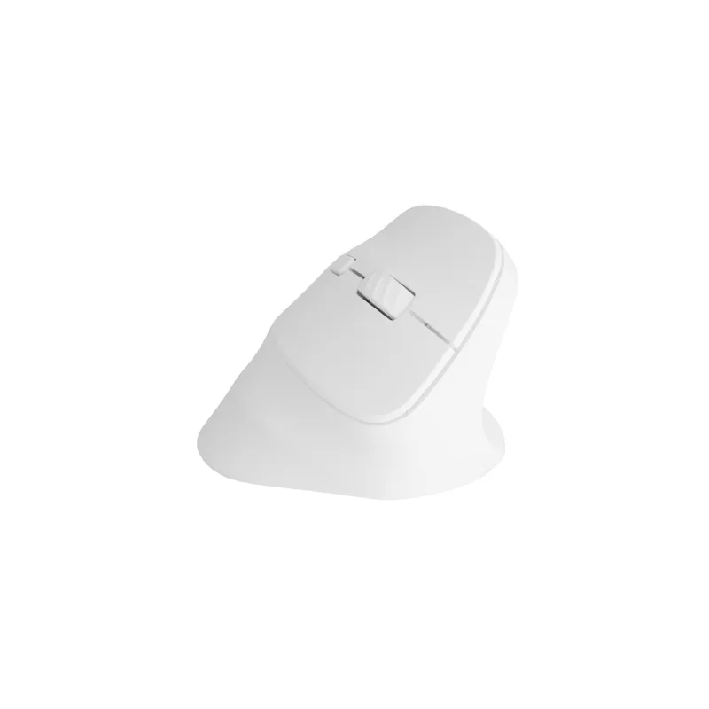 Bezdrátová myš Natec CRAKE 2/Kancelářská/Optická/2 400 DPI/USB+BT/Bílá/Vertikální/Optická/Pro pravák NMY-2257
