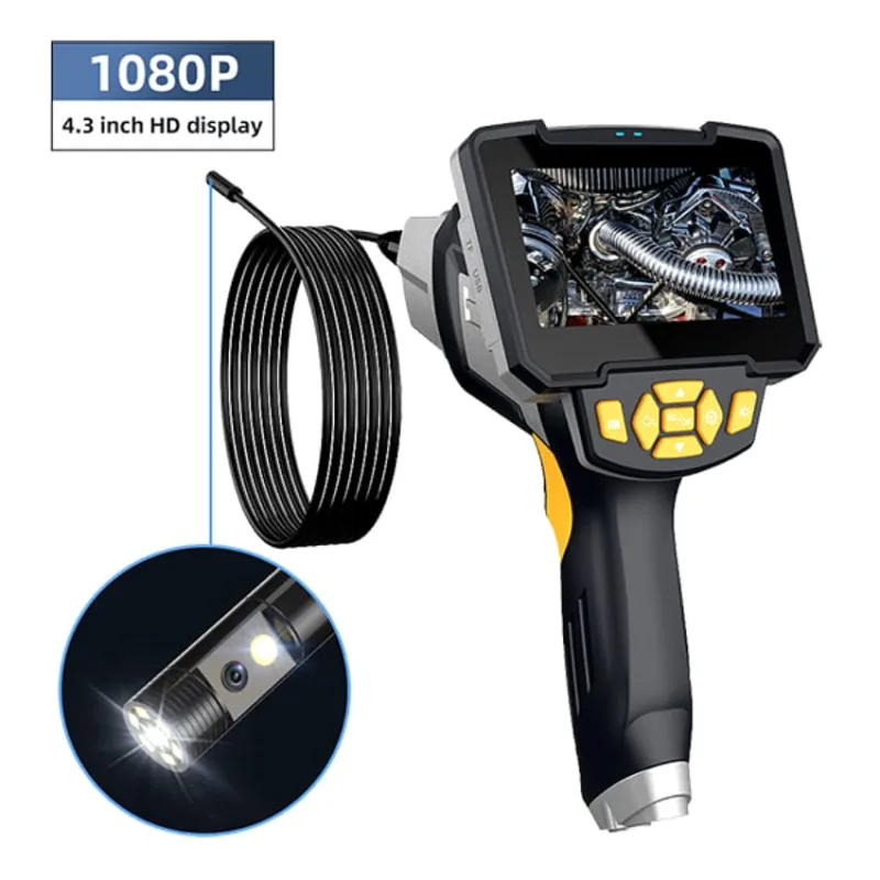 W-Star Endoskopická kamera WSNF112D-5, 1080P HD 4,3" LCD, duální sonda 8mm, 5m, polotvrdý WSNF112D-5