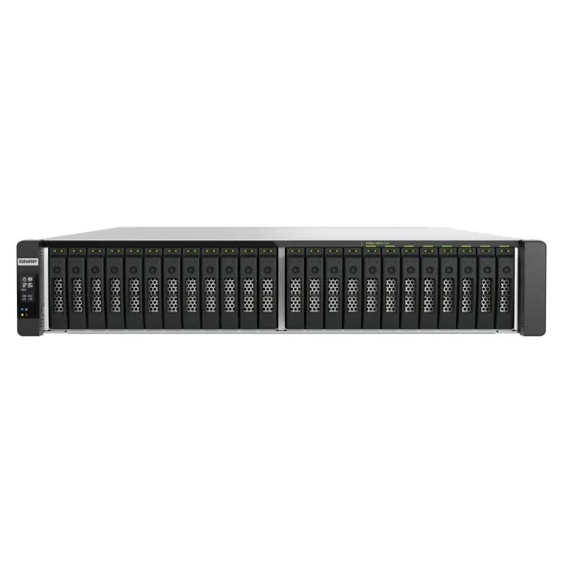 QNAP TDS-h2489FU-R2-4309Y-64G (2x Xeon, 64GB RAM, 24x 2,5" U.2/SATA, 4x PCIe, 4x 2,5GbE, 2x 25GbE) TDS-h2489FU-R2-4309Y-64G