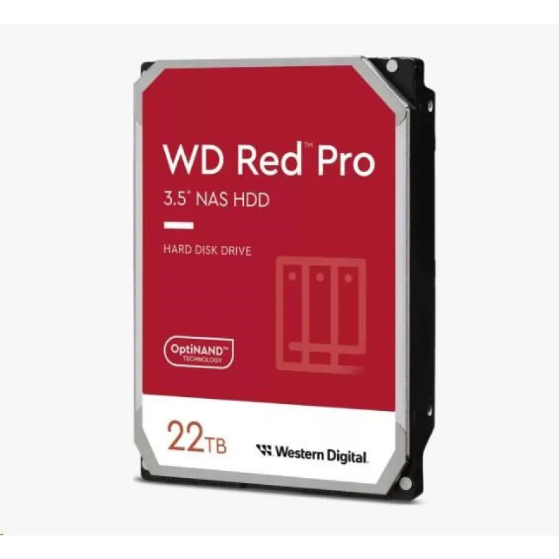 WESTERN DIGITAL WD Red Pro/22TB/HDD/3.5"/SATA/7200 RPM/5R WD221KFGX