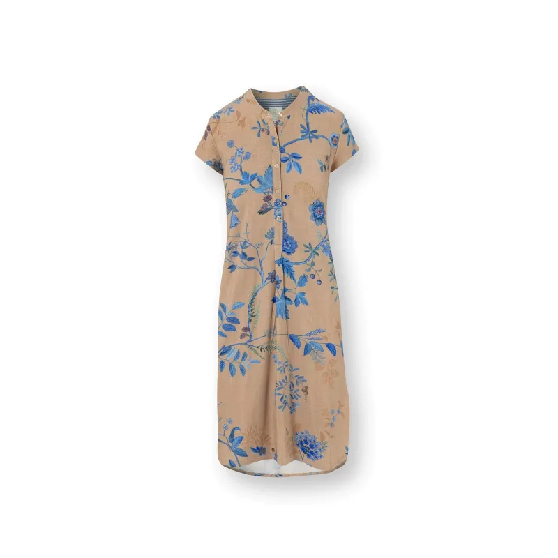Pip Studio Dalia noční košile Marigold, modrá-khaki