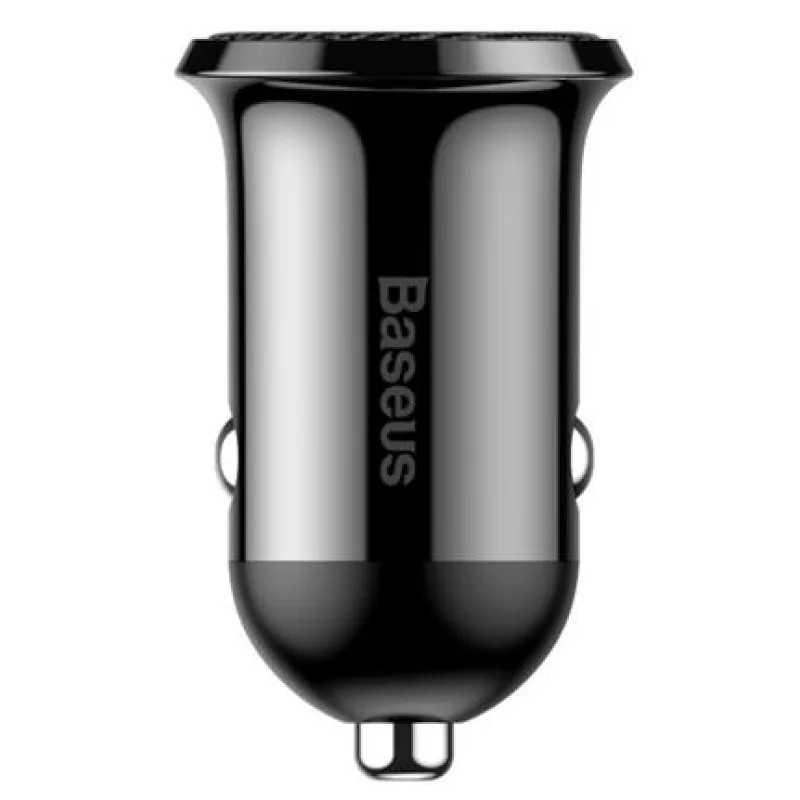 NONAME Baseus CCALLP-01 Grain Pro Nabíječka do Auta 2xUSB 4.8A Black 6953156202009