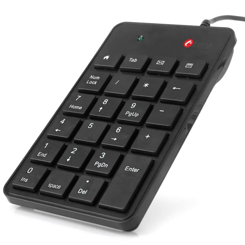 C-TECH KBN-01/Drátová USB/UK layout/Černá KBN-01