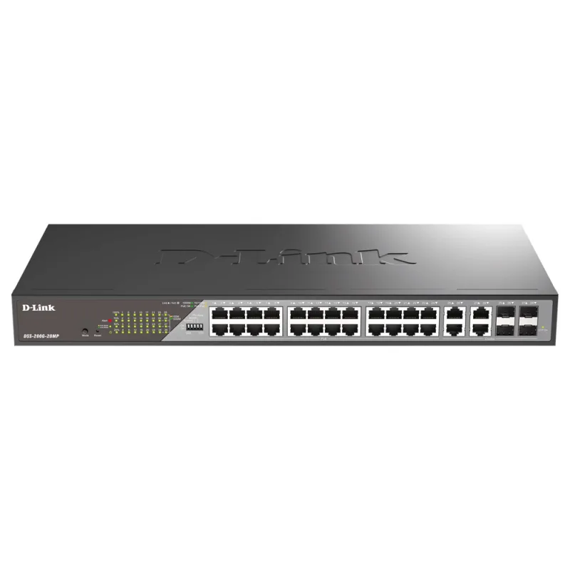 D-Link DSS-200G-28MP/E 28-Port Gigabit Ethernet PoE+ Surveillance Switch DSS-200G-28MP/E