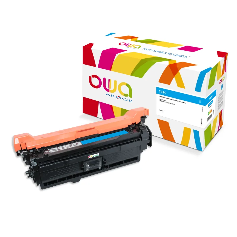 OWA Armor toner kompatibilní s CANON CRG-732 C, 6400st, modrá/cyan K18630OW