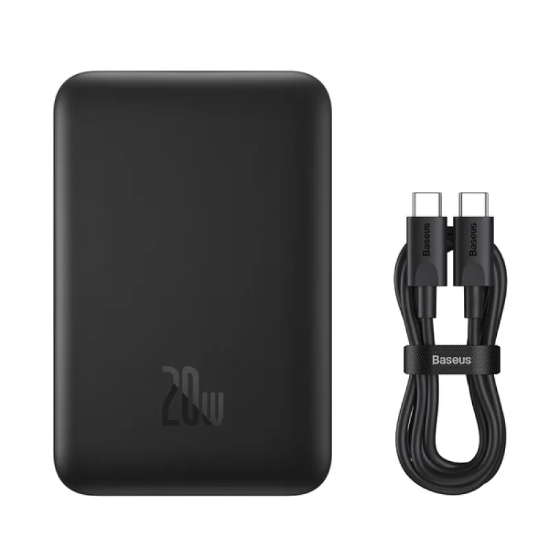 NONAME Baseus Magnetická Powerbanka 10000mAh 20W Black 6932172620622