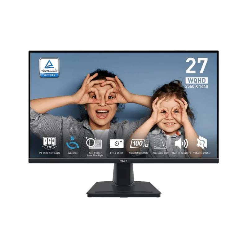 MSI Pro/MP275Q/27"/IPS/QHD/100Hz/1ms/Černá/3R PRO MP275Q
