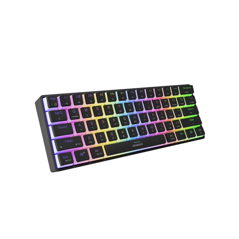 Genesis herní klávesnice THOR 660 G2/Gateron Brown/USB+BT/US layout/Černá NKG-2196