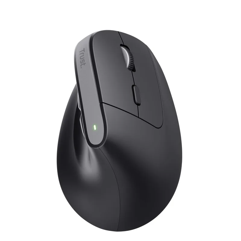 Trust Bayo+/Vertikální/Optická/Pro praváky/2 400 DPI/USB+BT/Černá 25146
