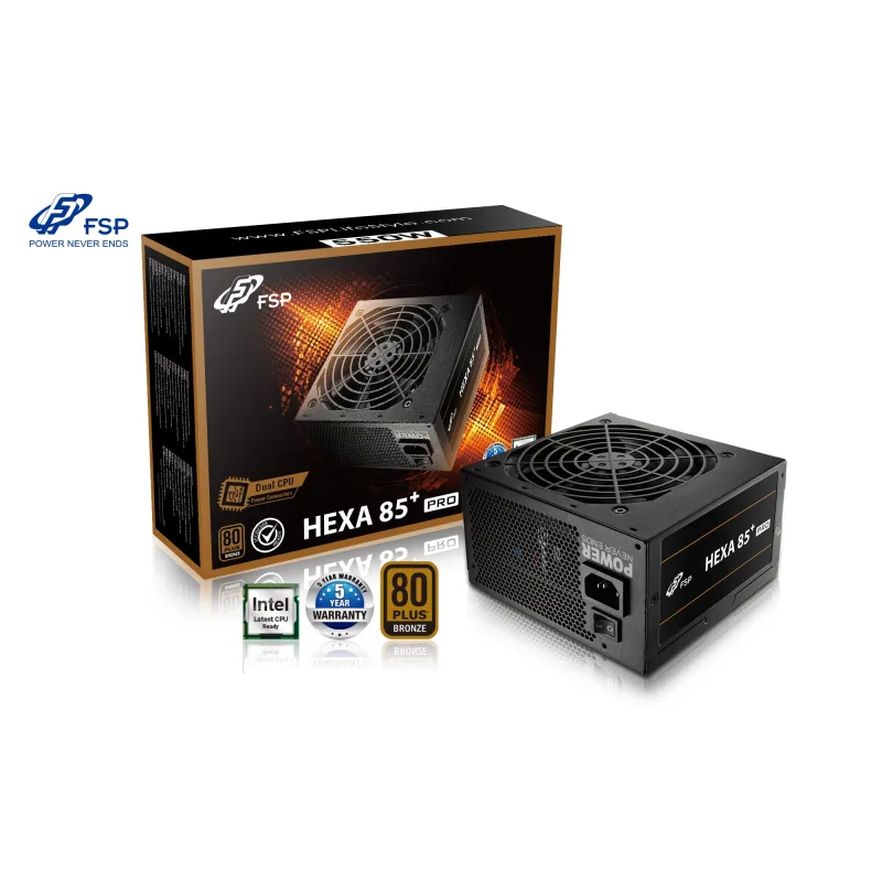 FSP HEXA 85+ PRO 550/550W/ATX/80PLUS Bronze/Retail PPA5505500