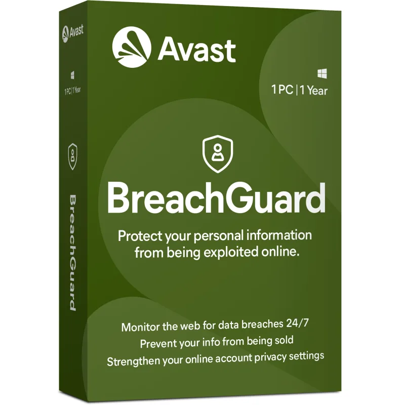 Avast BreachGuard 1 PC, 1Y bgw.1.12m