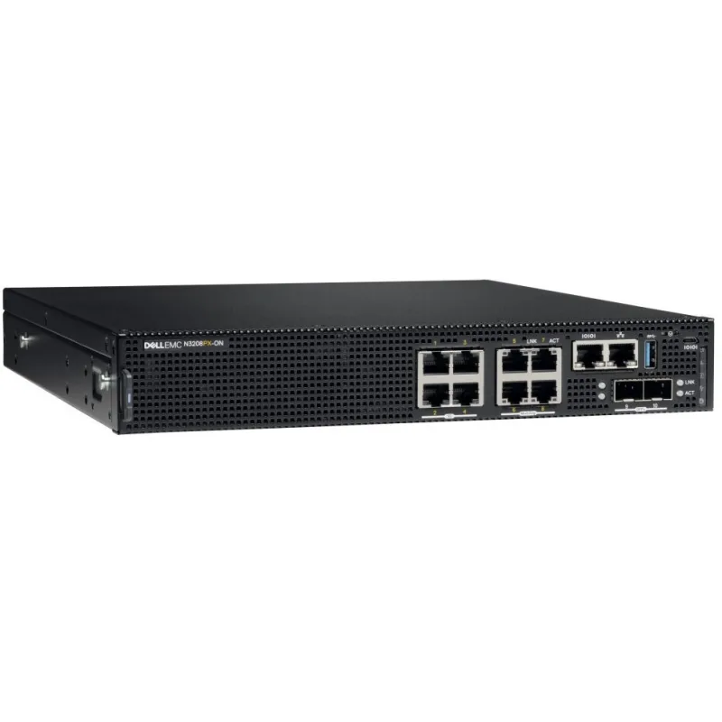 Dell N3208PX-ON 4x1G RJ-45 2x10G SFP+ PoE 5G RJ-45 210-ASPN