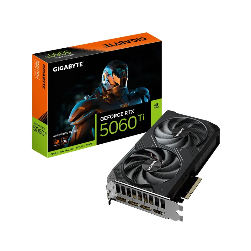 GIGABYTE GeForce RTX 5060 Ti WINDFORCE/OC/16GB/GDDR7 GV-N506TWF2OC-16GD