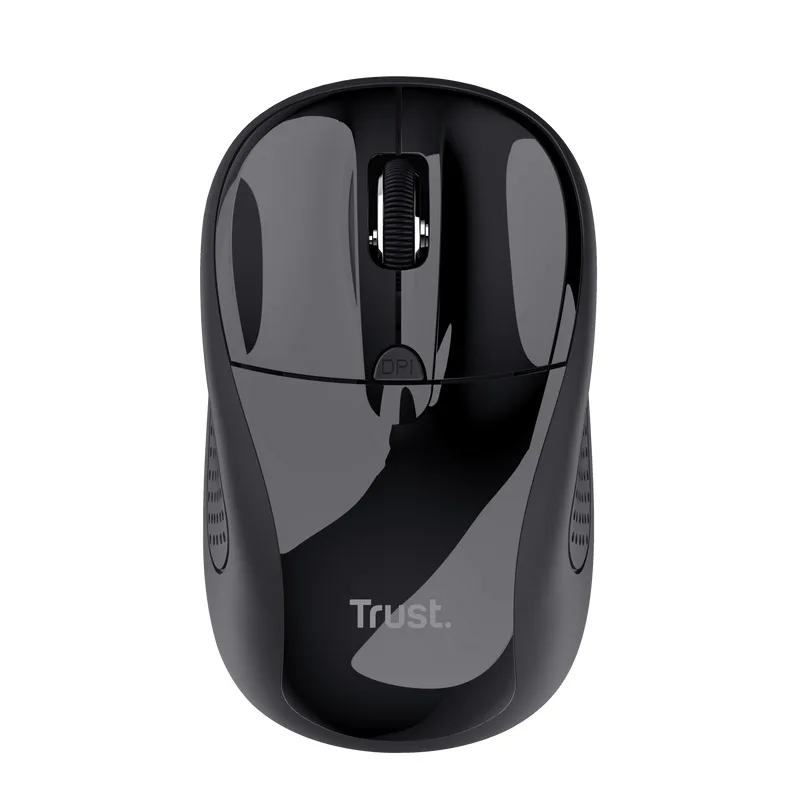 TRUST BASICS/Kancelářská/Optická/1 600 DPI/Bezdrátová USB/Černá 24658