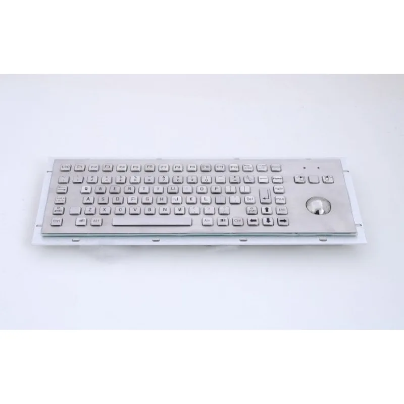 GETAC KB005 – Průmyslová nerezová klávesnice s trackballem do zástavby, CZ, USB, IP65 KB005