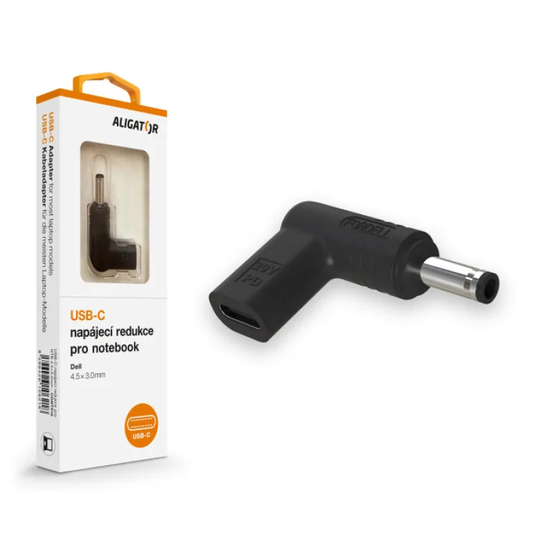 Aligator USB-C napájecí redukce 4,5 x 3,0 mm pro notebooky Dell CONT010