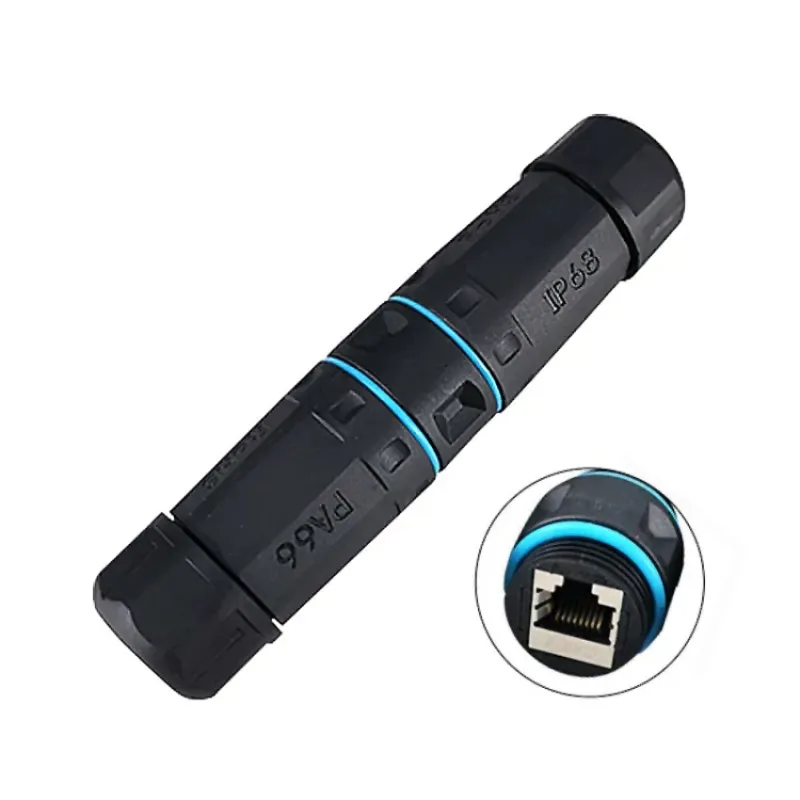 W-Star SPRJ45C6P68 - Průchodka RJ45 CAT6 STP stíněná IP68, spojka SPRJ45C6P68