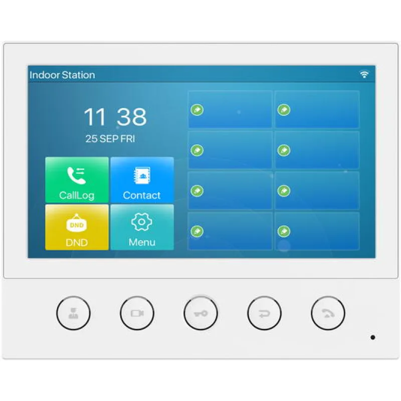 GRANDSTREAM Fanvil i53W SIP vnitřní dotyková stanice, 7" dotyk. displ., 5 x konfig. tlačítka, 6SIP, WiFi i53W