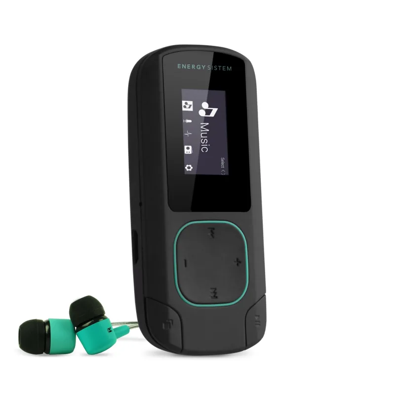 PIONEER Energy Sistem MP3 Clip Bluetooth Mint MP3 přehrávač s Bluetooth, mikro SD, MP3, WMA, WAV, FLAC, FM r 426508