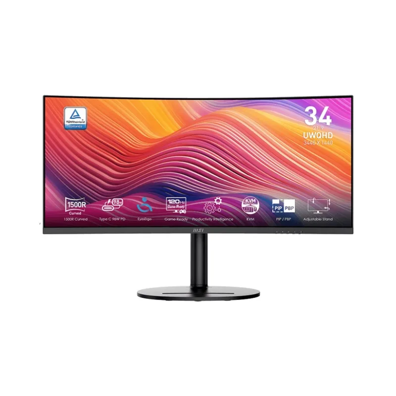 MSI Modern/MD342CQP/34"/VA/wQHD/120Hz/1ms/Černá/3R Modern MD342CQP