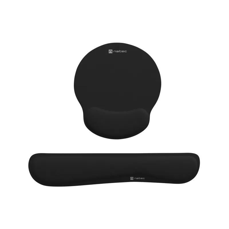 Ergonomický set podložek pod zápěstí Natec CHIPMUNK 2v1, černá NPF-2195