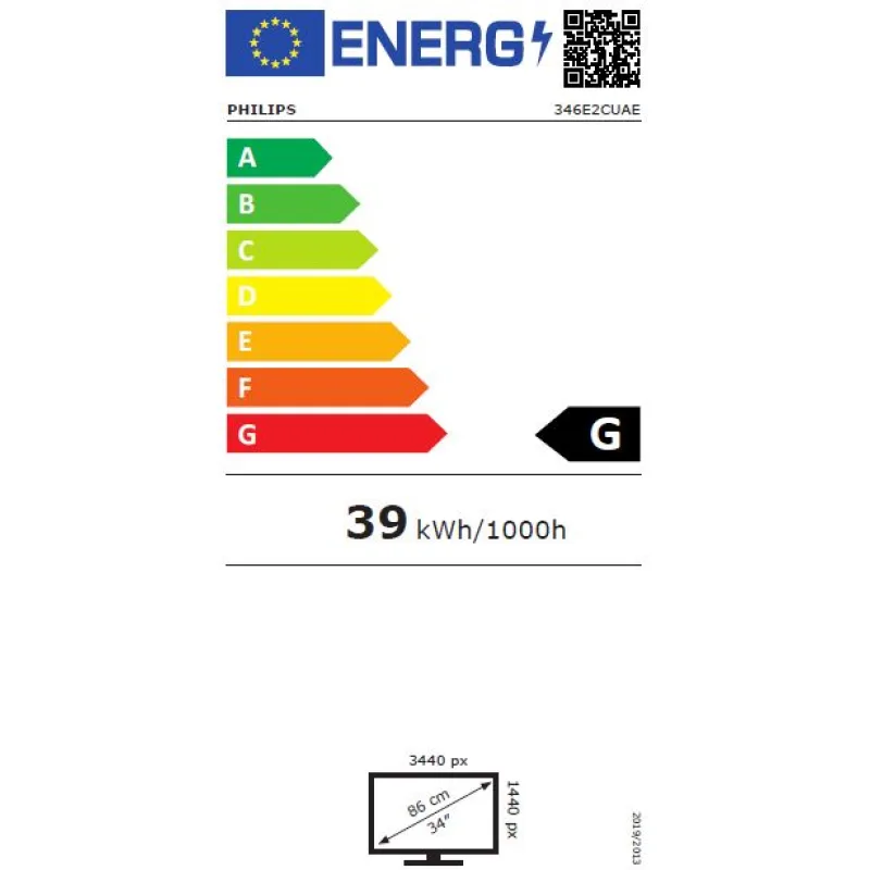 34" LED Philips 346E2CUAE- WQHD,VA,DP,USB-C,curved 346E2CUAE/00