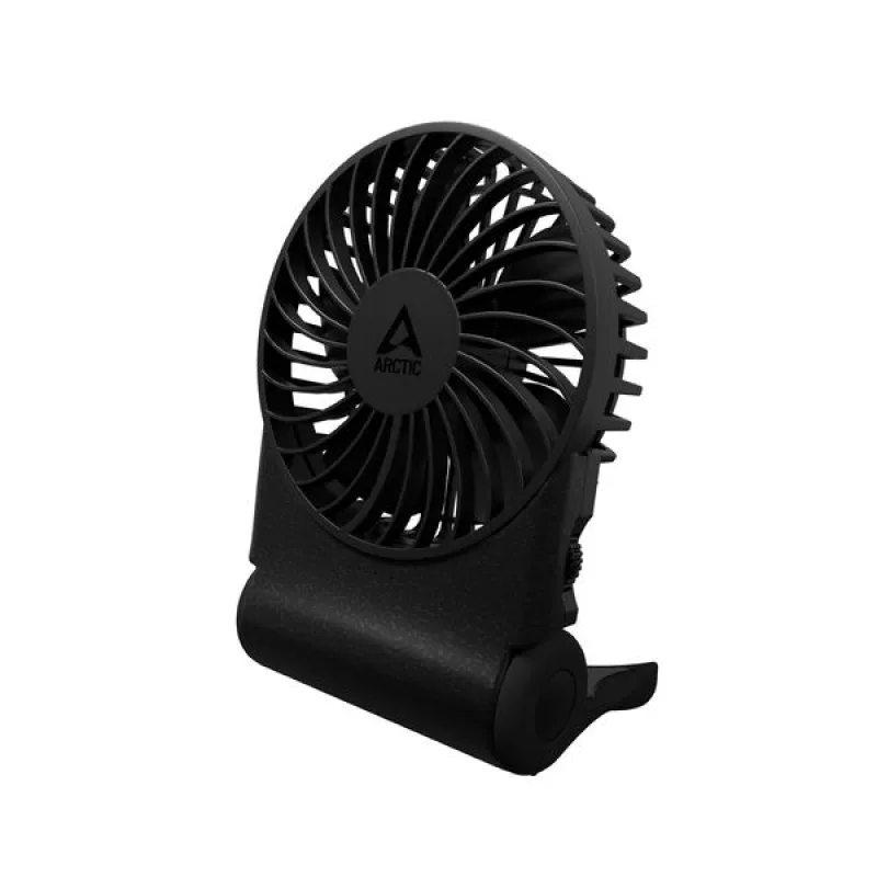 ARCTIC Summair 2Go (Black) - Rechargeable Pocket Fan with Stand (74 hours of battery life and variab AEBRZ00027A