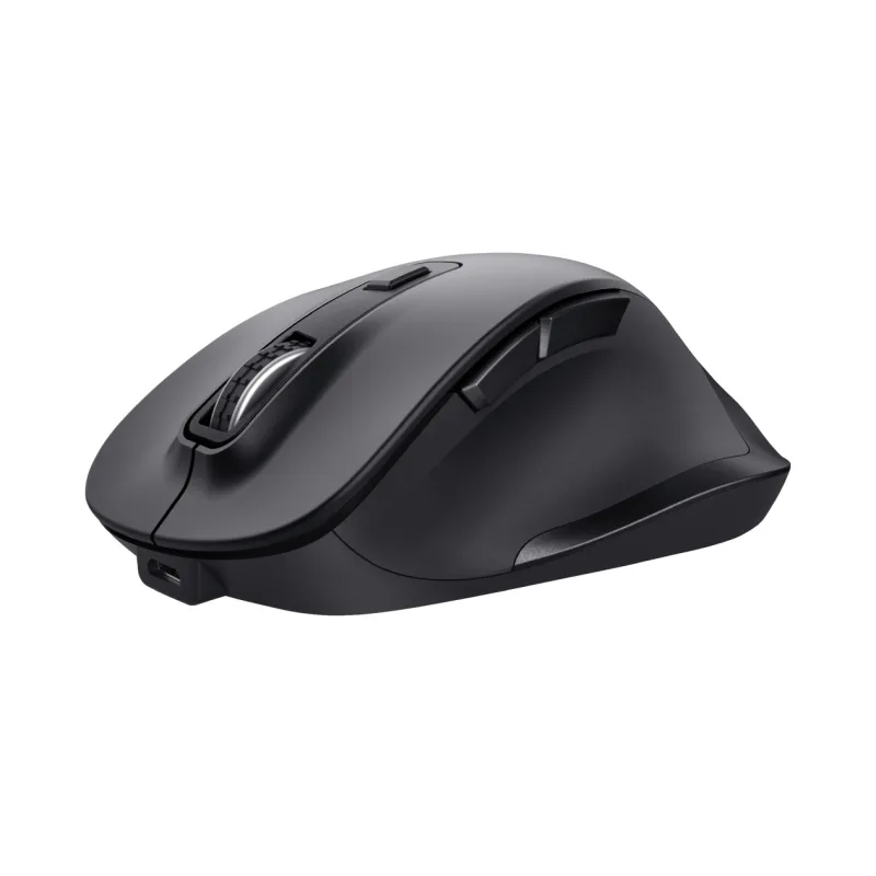TRUST Fyda/Ergonomická/Optická/Pro praváky/2 400 DPI/Bezdrátová USB/Černá 24727