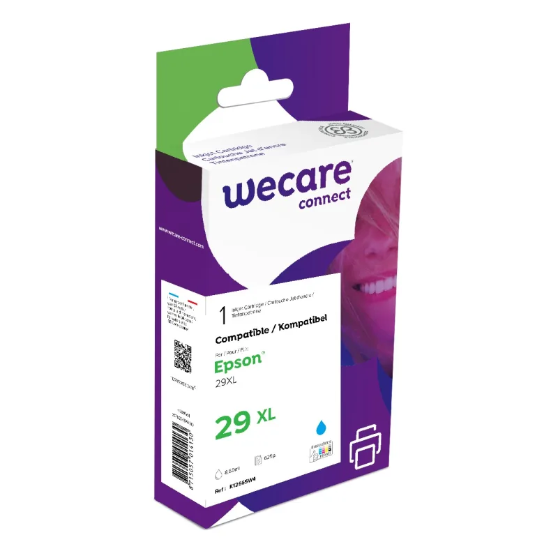 WECARE ARMOR ink kompatibilní s EPSON C13T29924012,modrá/cyan K12665W4