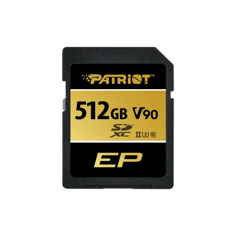 Patriot V90/SDXC/512GB/UHS-II U3 / Class 10/+ Adaptér PEF512GEP92SDX
