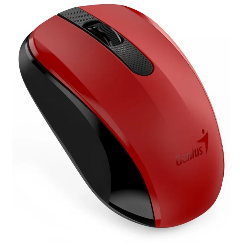 Genius NX-8008s/Kancelářská/Optická/1 200 DPI/Bezdrátová USB/Červená 31030028401