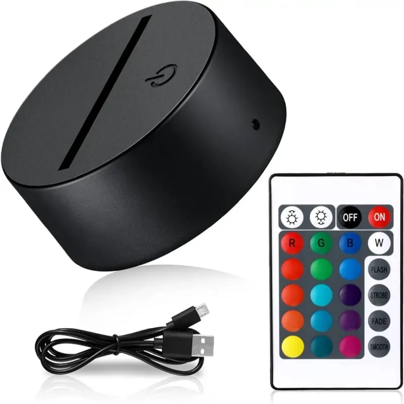 3D Visual BSC01- Základňa pre 3D LED nočnú lampu - Basic (USB+batérie)