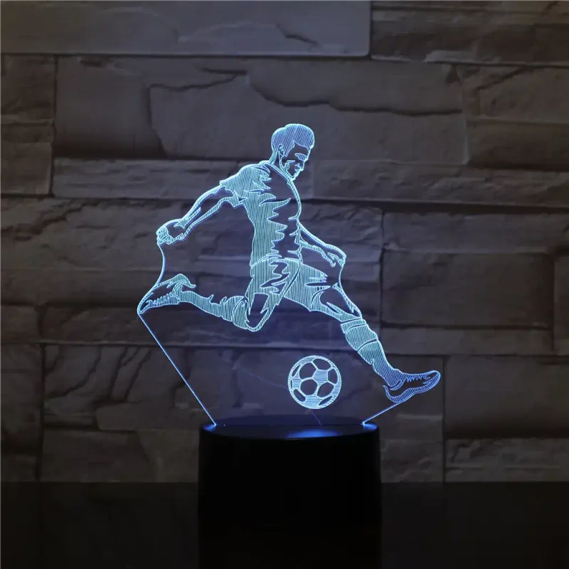 3Dmix 3DL-SMRT042 – 3D LED nočná lampa - Futbalista (Smart)