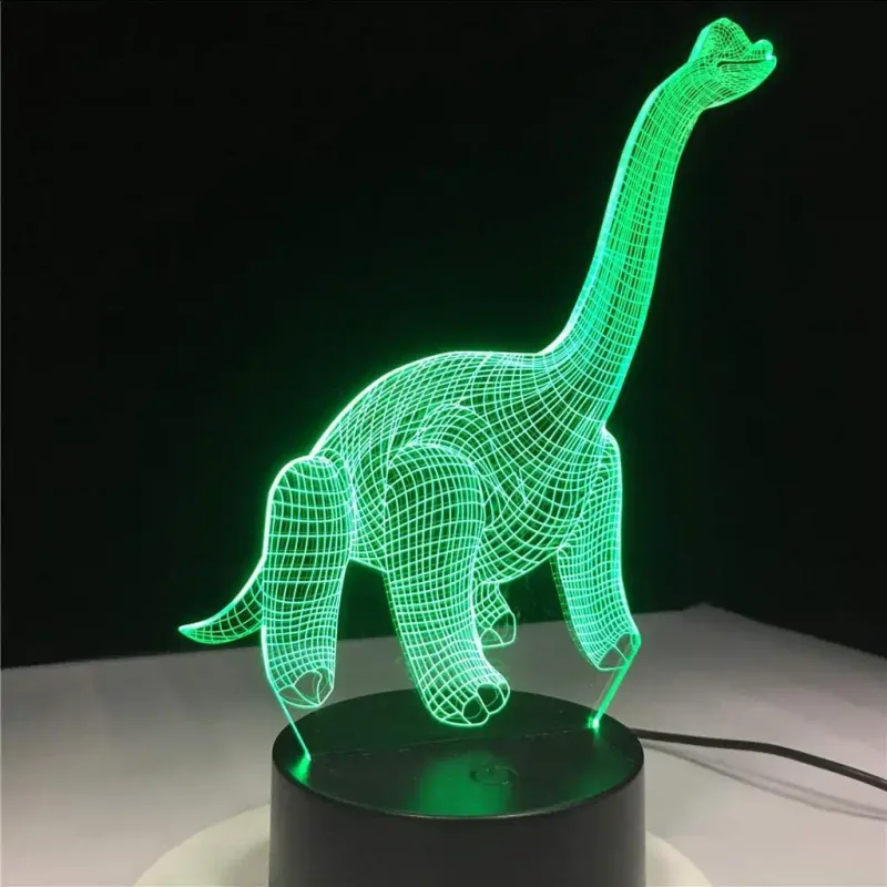 3Dmix 3DL-DRGB045 – 3D LED nočná lampa - Diplodokus (Dual RGB)