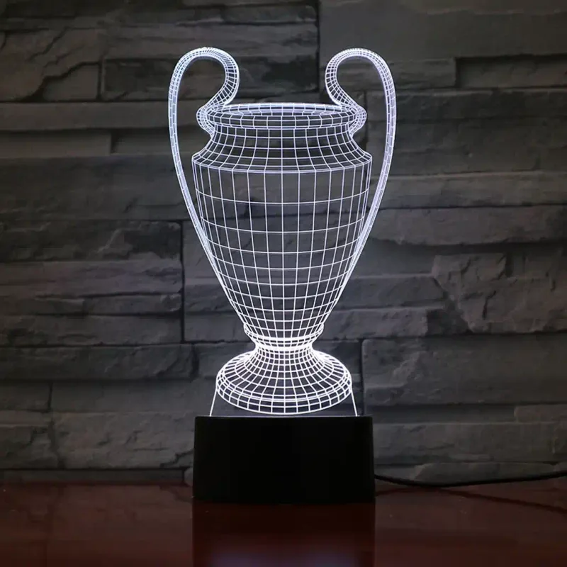 3Dmix 3DL-SMRT020 – 3D LED nočná lampa - Pohár pre víťazov (Trofej) (Smart)