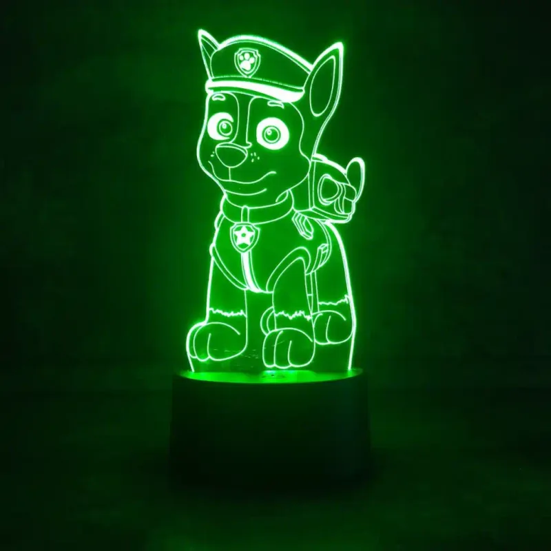 3Dmix 3DL-DFS061 – 3D LED nočná lampa - Labková patrola Chase (Aroma)