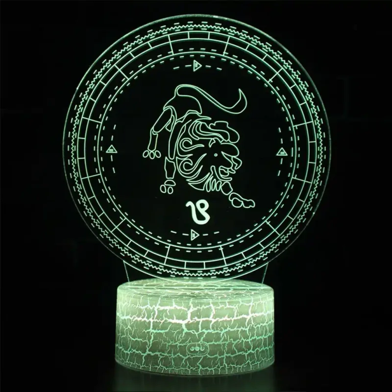 3Dmix 3DL-DFS076 – 3D LED nočná lampa - znamenie zverokruku Lev (Aroma)