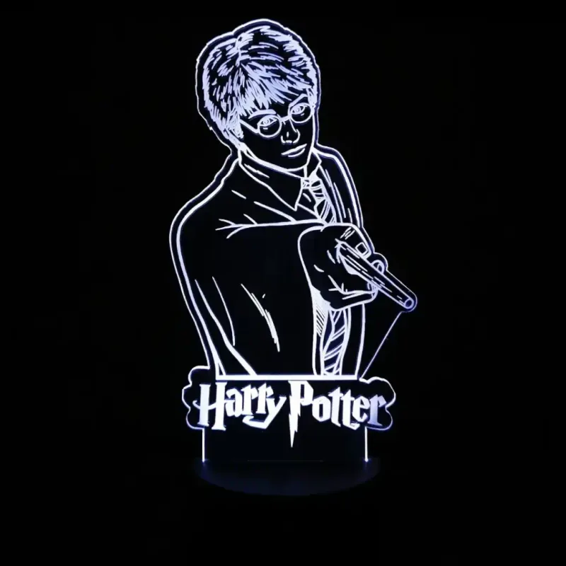 3Dmix 3DL-BTB054 – 3D LED nočná lampa - Harry Potter (Bluetooth reproduktor - farba biela)