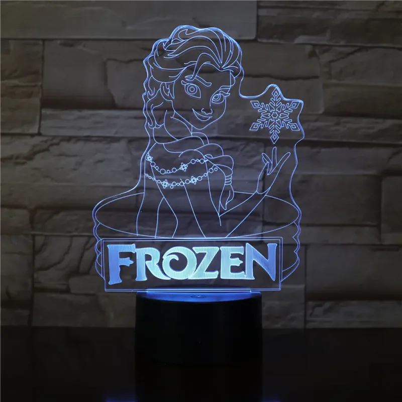 3Dmix 3DL-BTB043 – 3D LED nočná lampa - Frozen (Bluetooth reproduktor - farba biela)